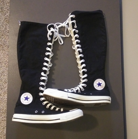 knee high converse laces